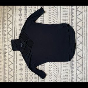 Express - Size Small - Woman’s Black Top w/ Criss Cross Neckline